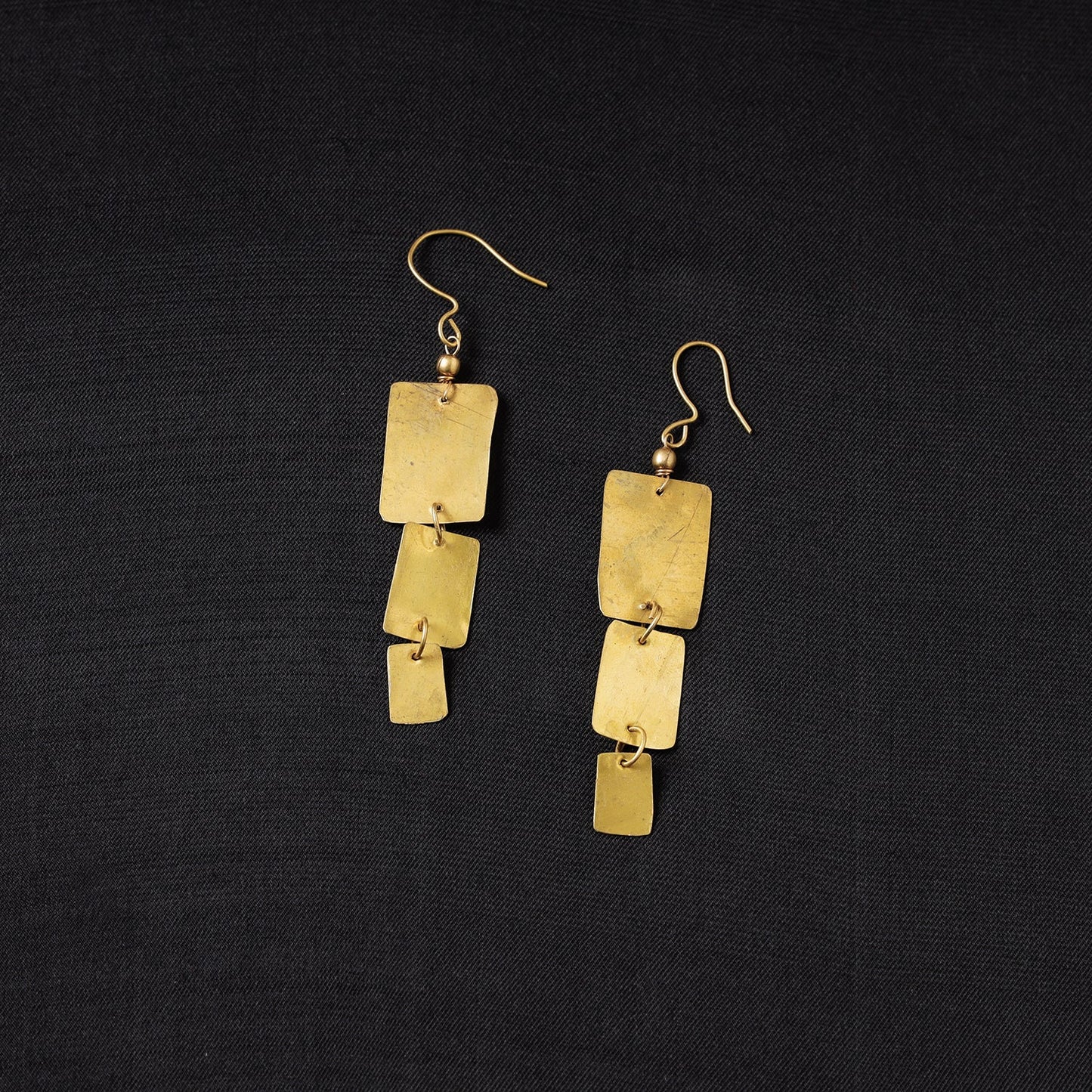 Brass Metal Handcrafted Dokra Earrings by Asalkaar