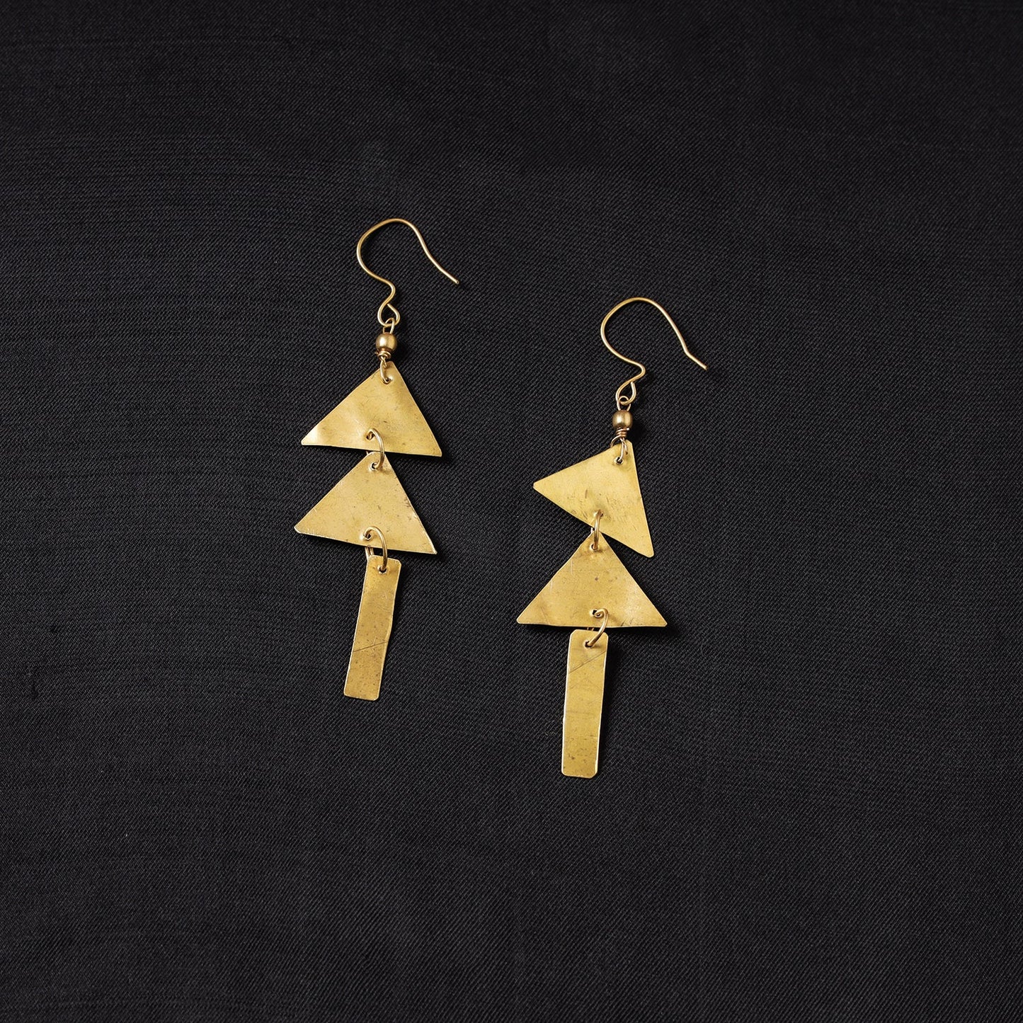 Brass Metal Handcrafted Dokra Earrings by Asalkaar