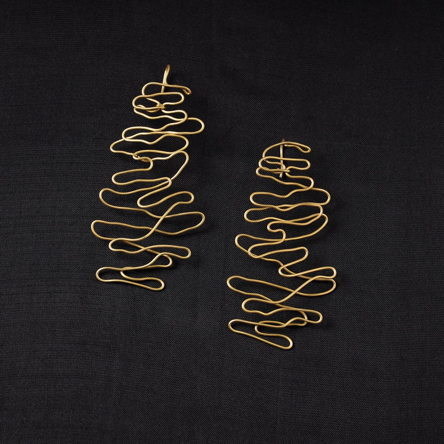 Brass Metal Handcrafted Dokra Earrings by Asalkaar