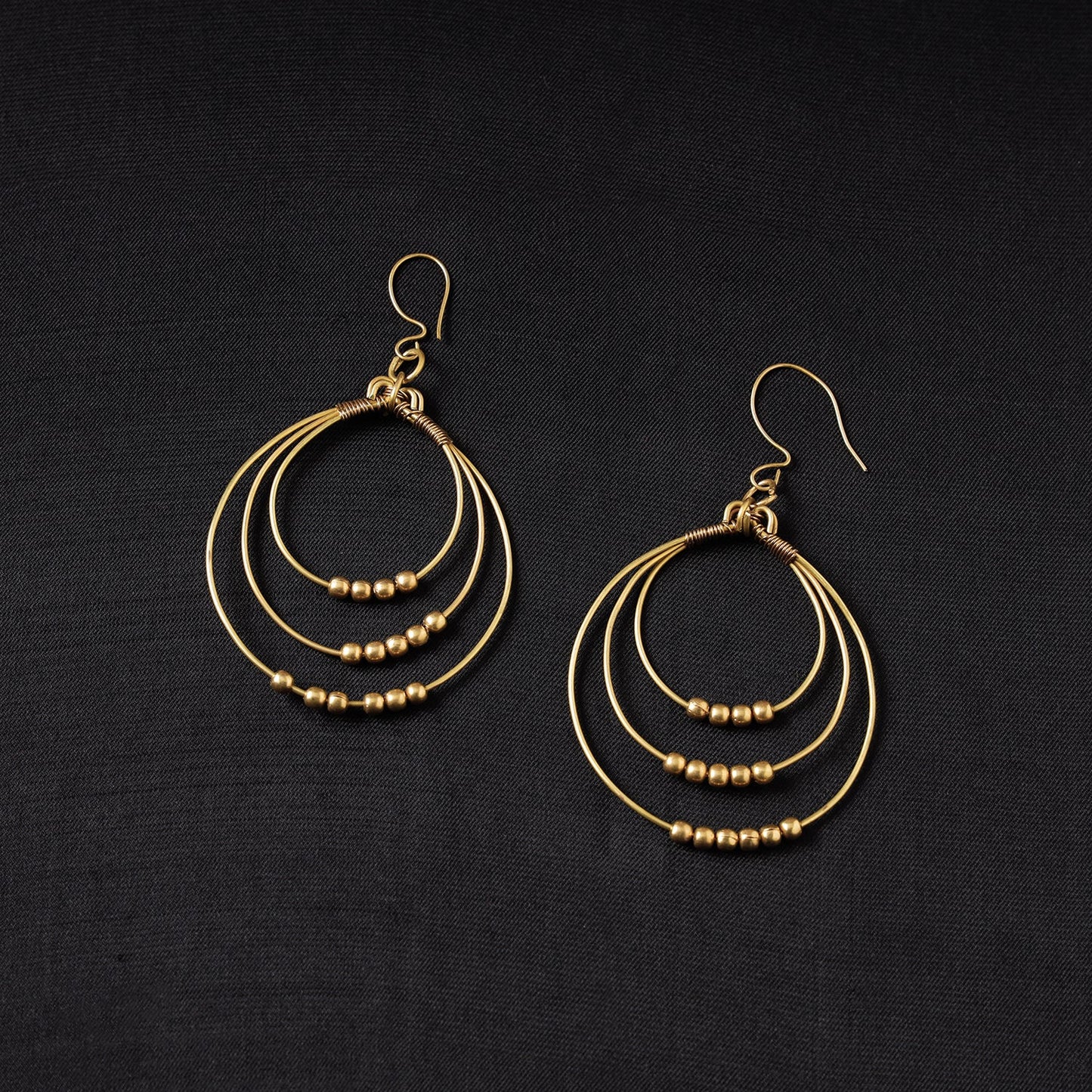 Brass Metal Handcrafted Dokra Earrings by Asalkaar