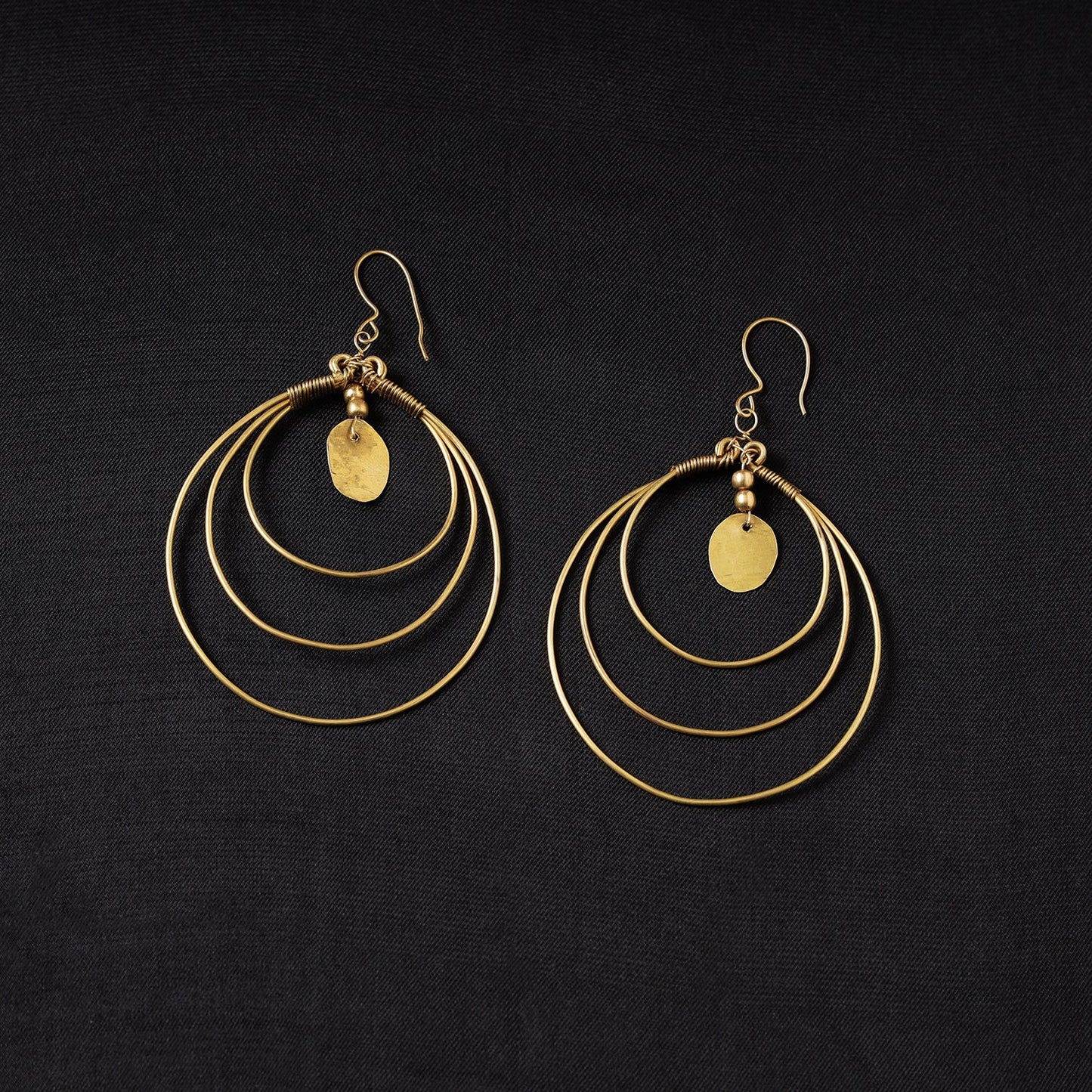 Brass Metal Handcrafted Dokra Earrings by Asalkaar