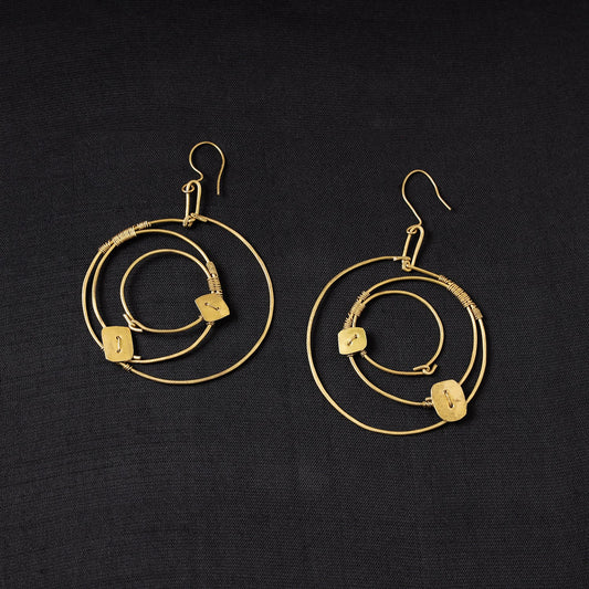 Brass Metal Handcrafted Dokra Earrings by Asalkaar