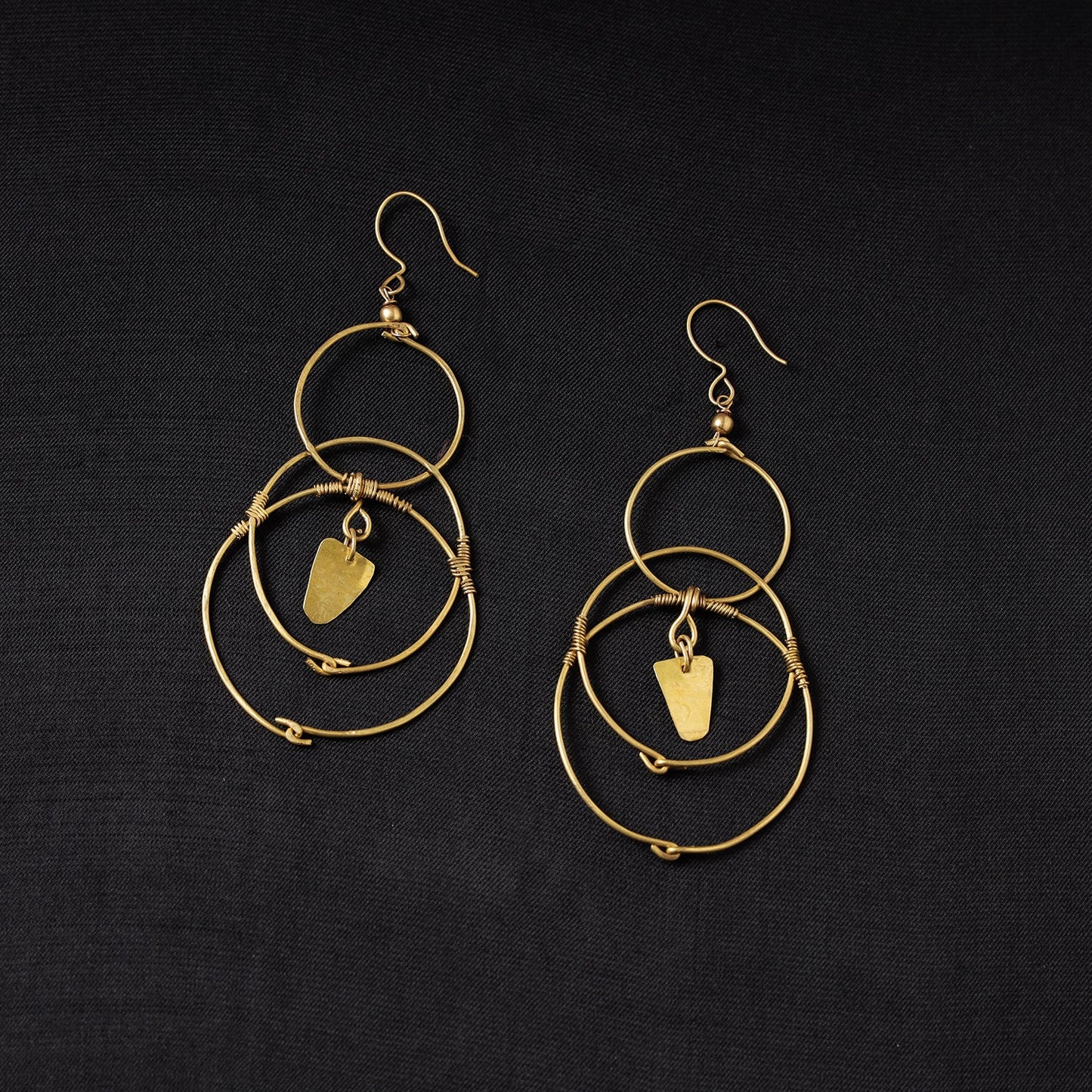 Brass Metal Handcrafted Dokra Earrings by Asalkaar