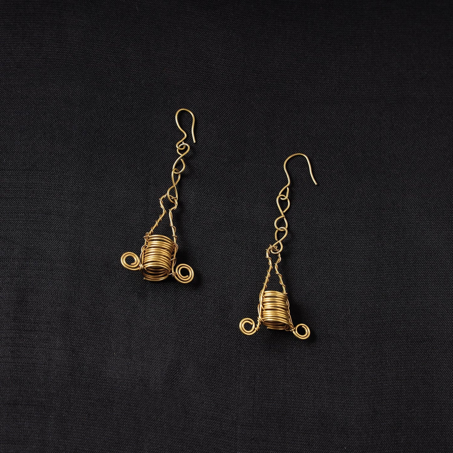 Brass Metal Handcrafted Dokra Earrings by Asalkaar