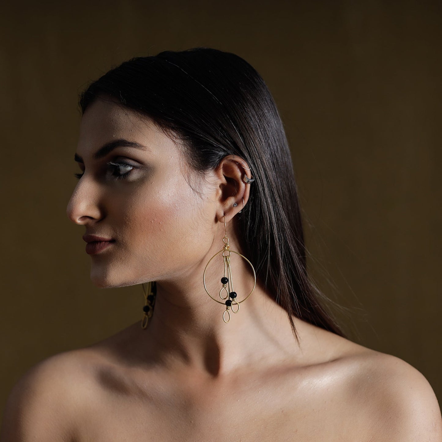 Brass Metal Handcrafted Dokra Earrings by Asalkaar