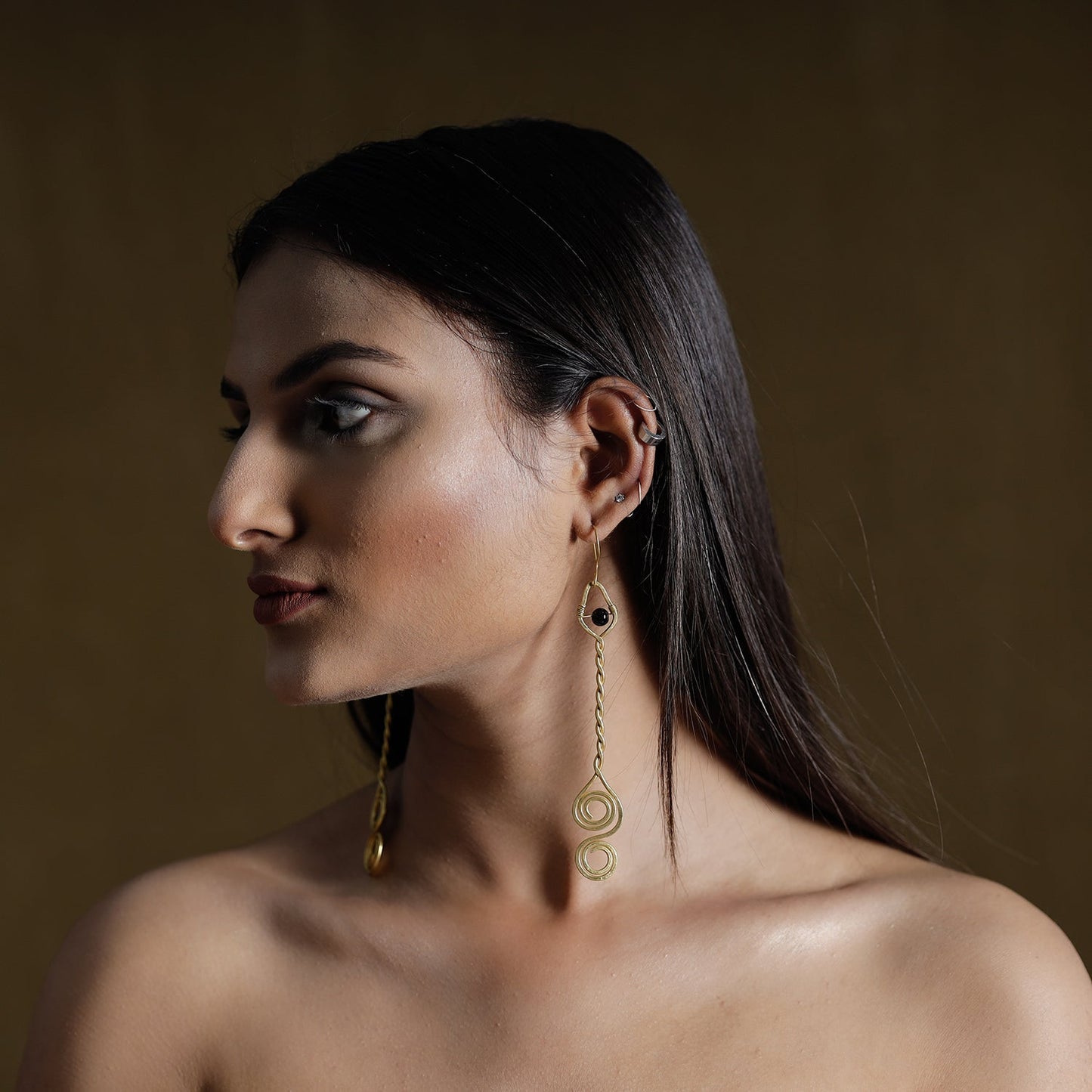 Brass Metal Handcrafted Dokra Earrings by Asalkaar