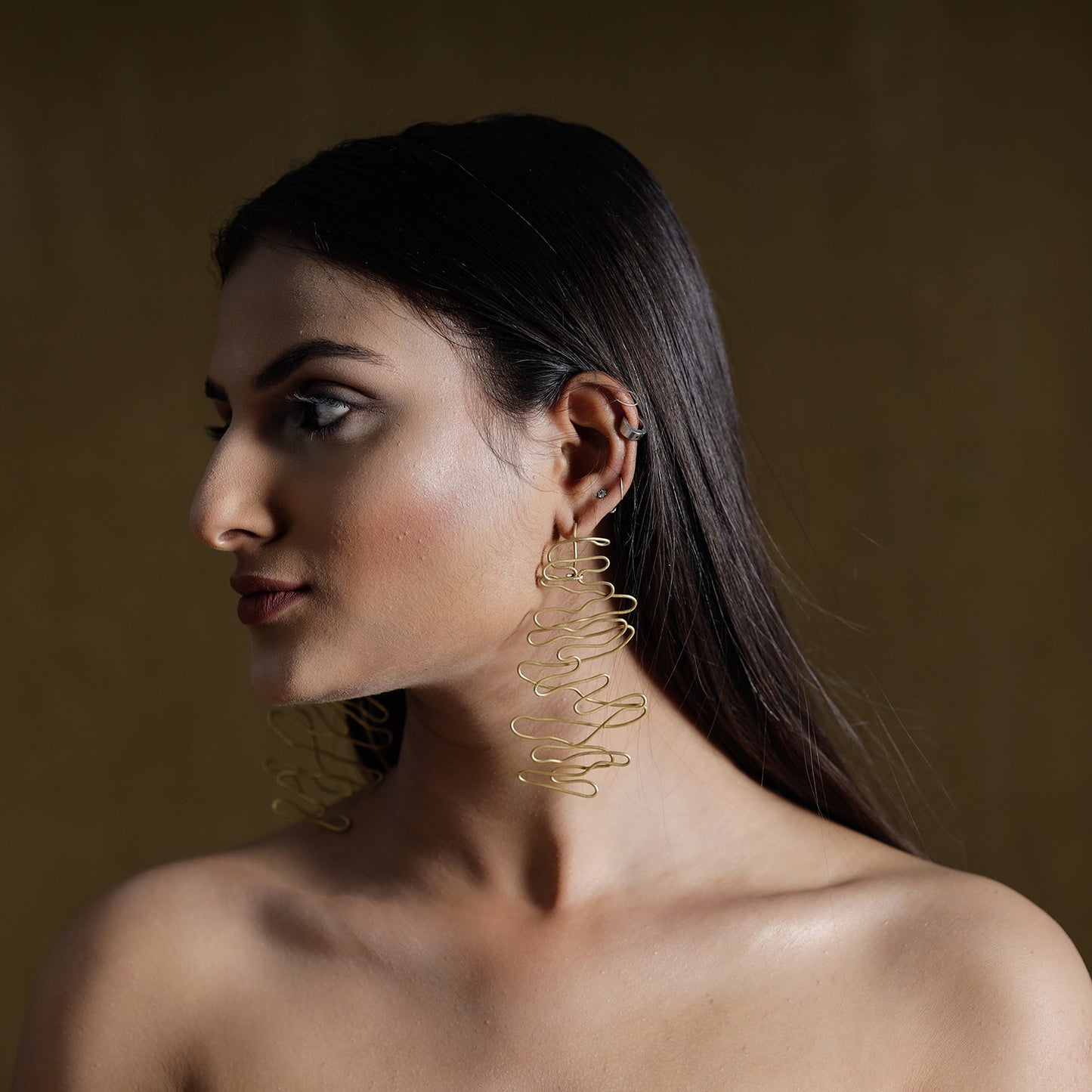 Brass Metal Handcrafted Dokra Earrings by Asalkaar