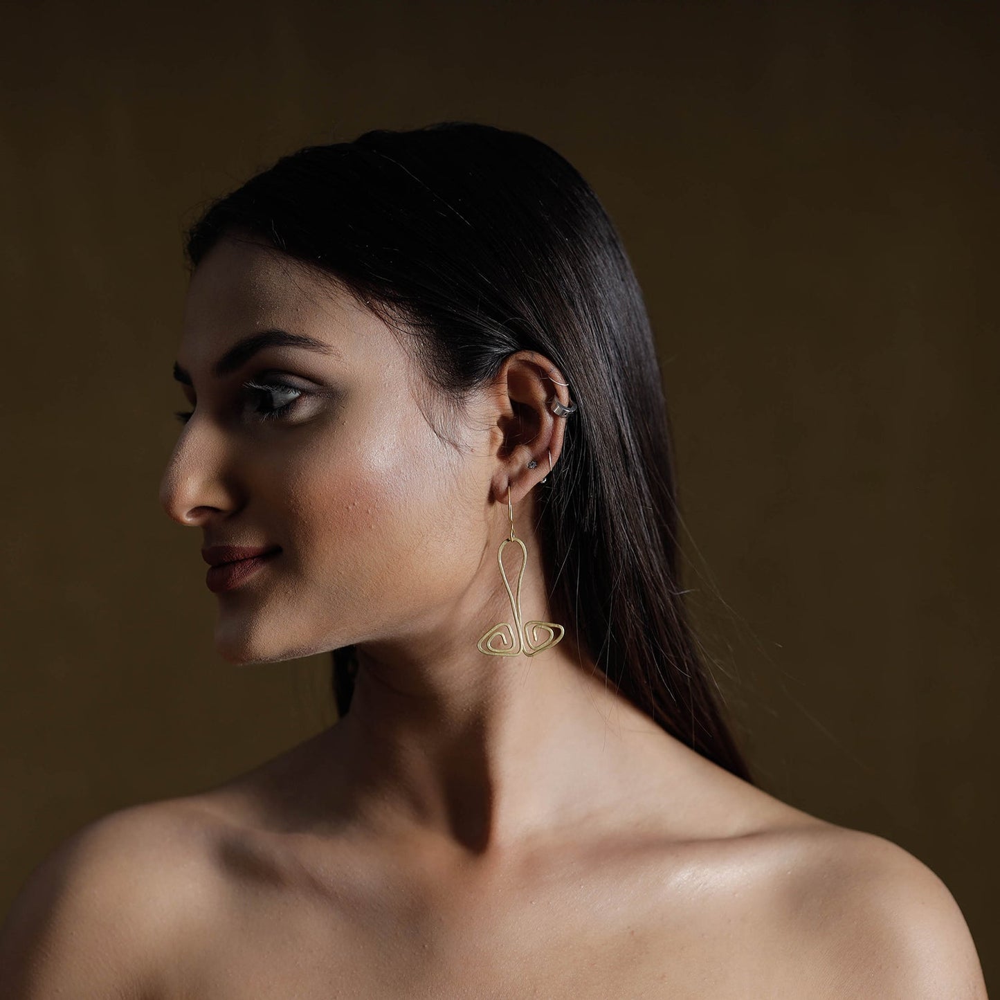 Brass Metal Handcrafted Dokra Earrings by Asalkaar